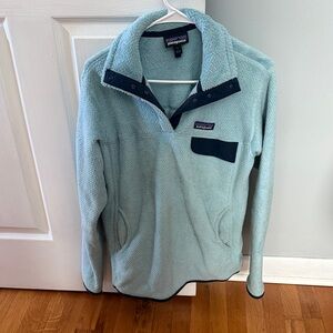 Patagonia Women's Soft Blue Cowl Neck Sweater